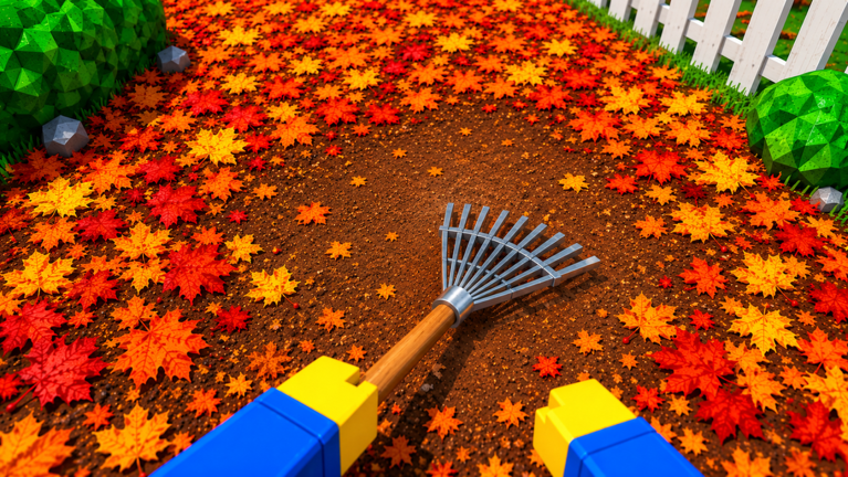 Official Garden Cleaner Evolution first-person rake artwork